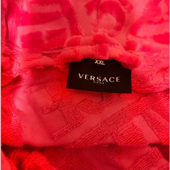 Versace Baroque Cotton pink Bathrobe - Picture 2 of 6